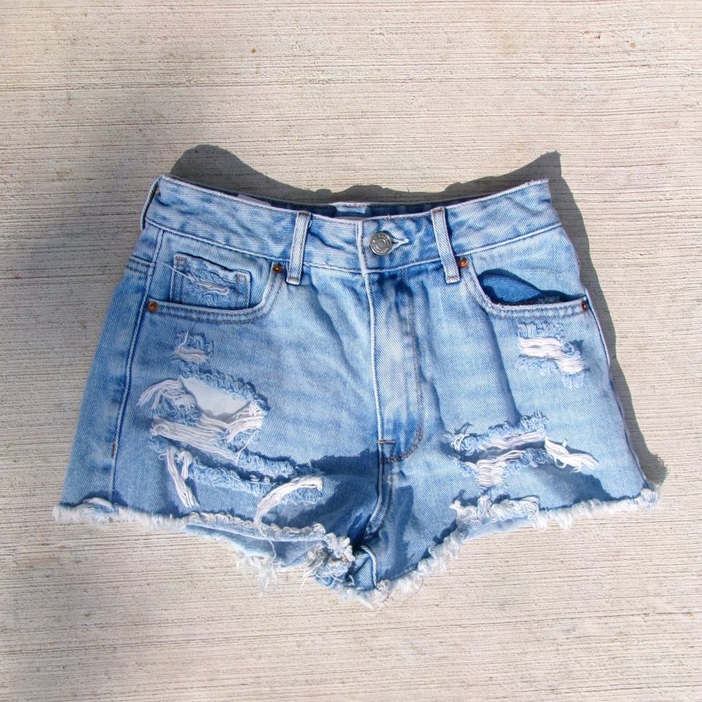 Pacsun Ripped Jean Shorts